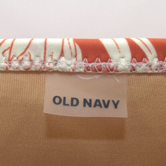 NWT Old Navy Tie-Shoulder Ruched Plunge One-Piece Swimsuit Size M - Picture 5 of 7